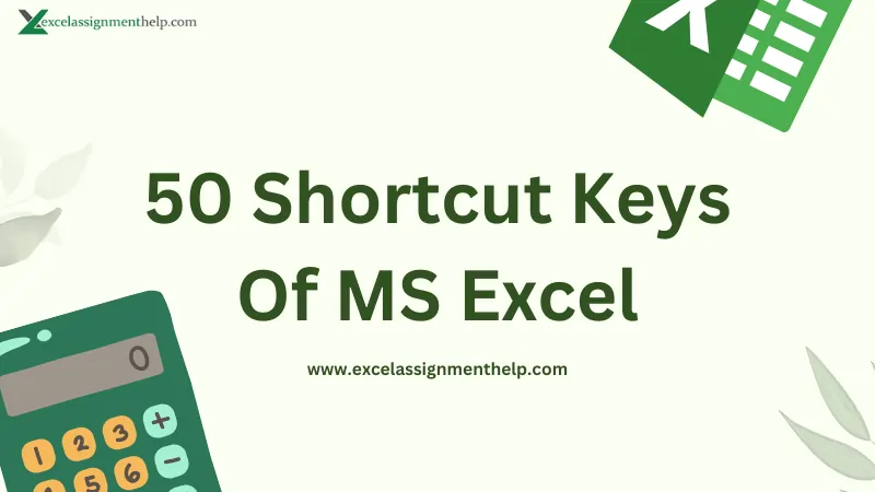 50 Shortcut Keys Of MS Excel