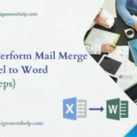 How to Perform Mail Merge from Excel to Word